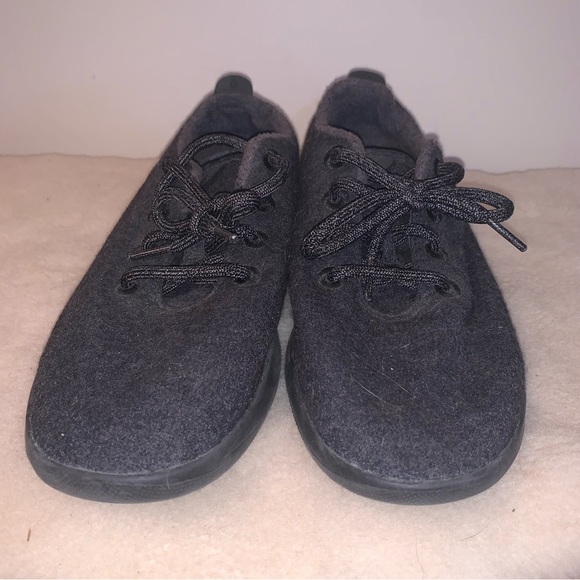 Allbirds Black Merino Wool Sneakers Minimalist Comfort 9 - Picture 3 of 9